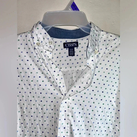 Men’s size small Chaps short sleeve button down dress shirt. - Picture 3 of 8